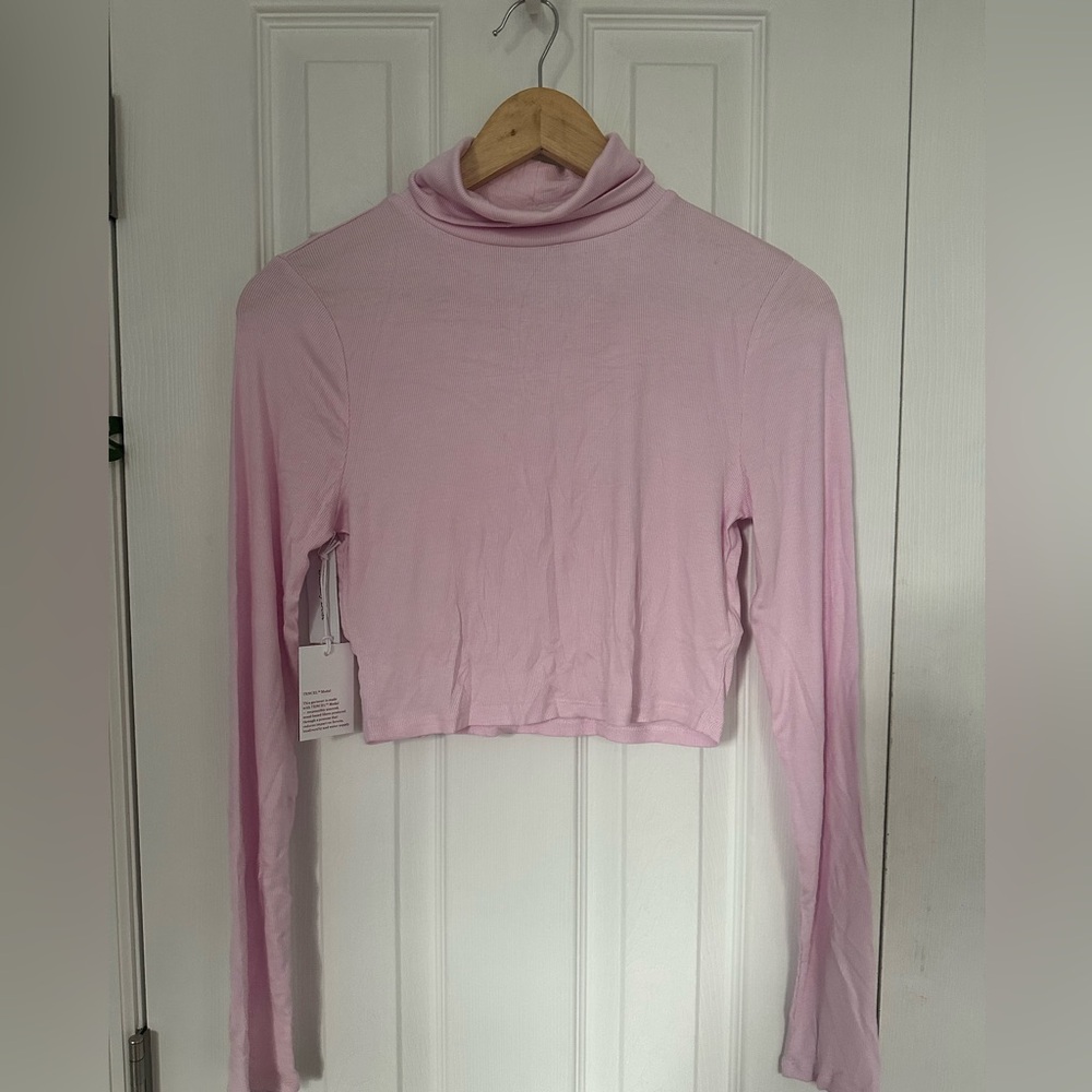 Cropped Tencel Turtleneck